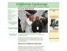 Tablet Screenshot of californiacycleways.org
